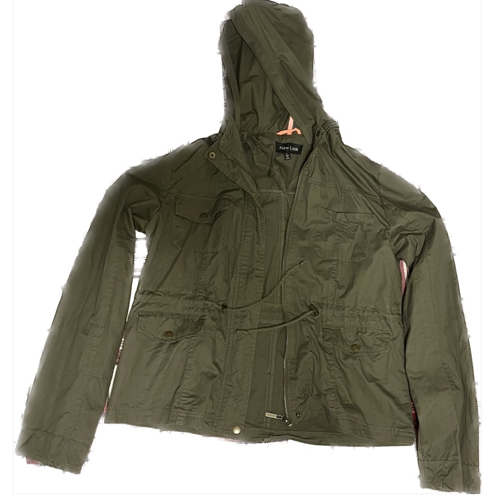New Look Green Jacket With A Hood
